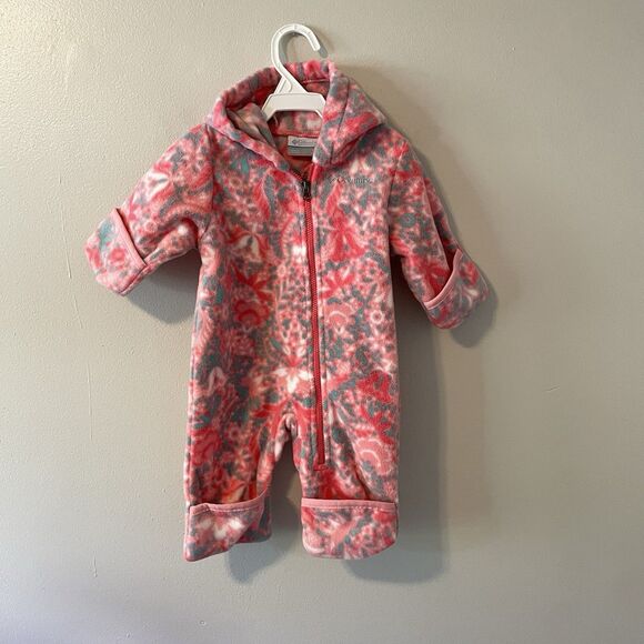 Columbia Newborn Bunting Suit Fleece Sz 0-3 Winter Gear - Picture 1 of 6